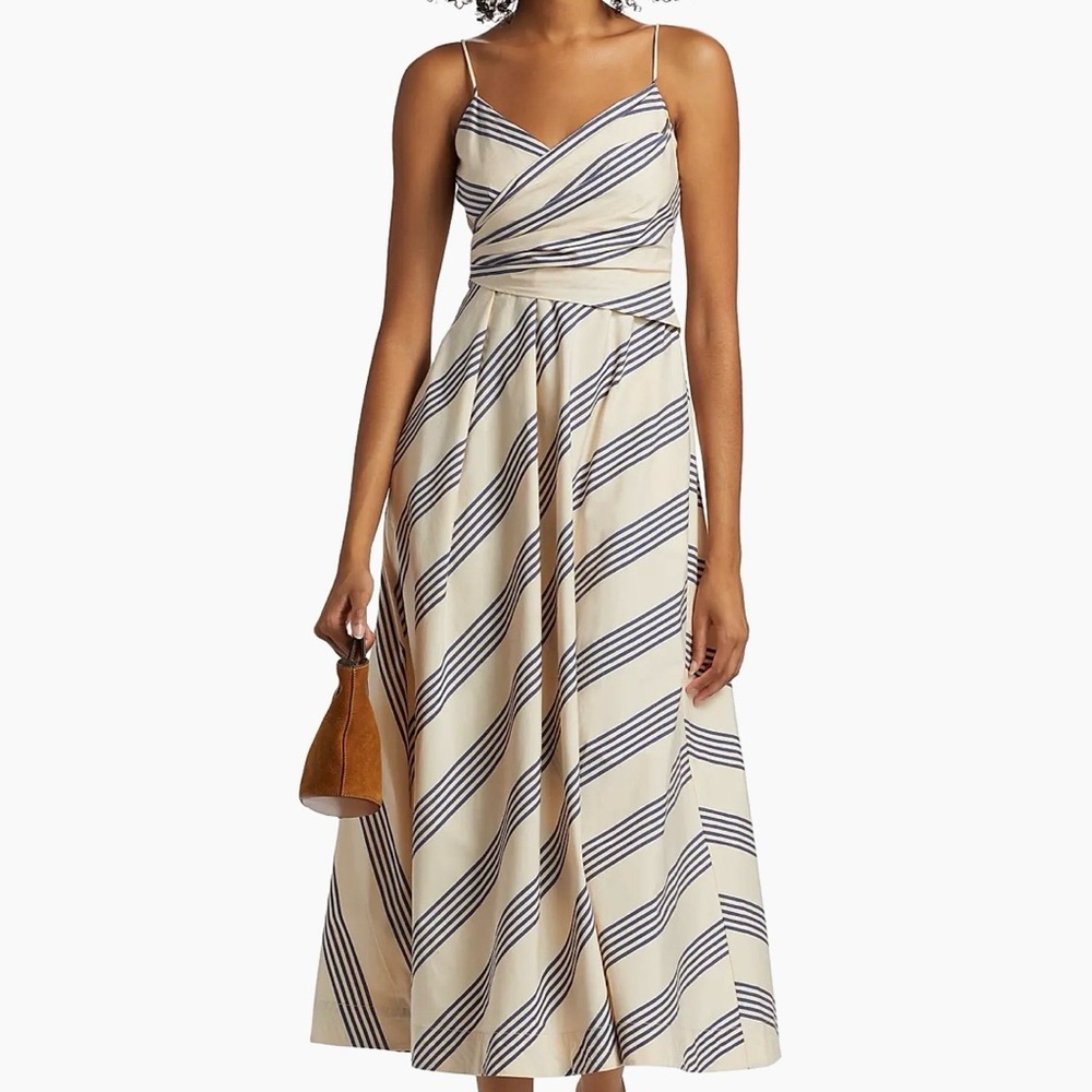 Sarah Striped Stretch-Cotton Dress